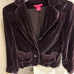 Brown Velvet Jacket by Sunny Leigh